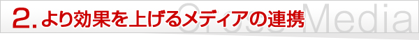 より効果を上げるメディアの連携